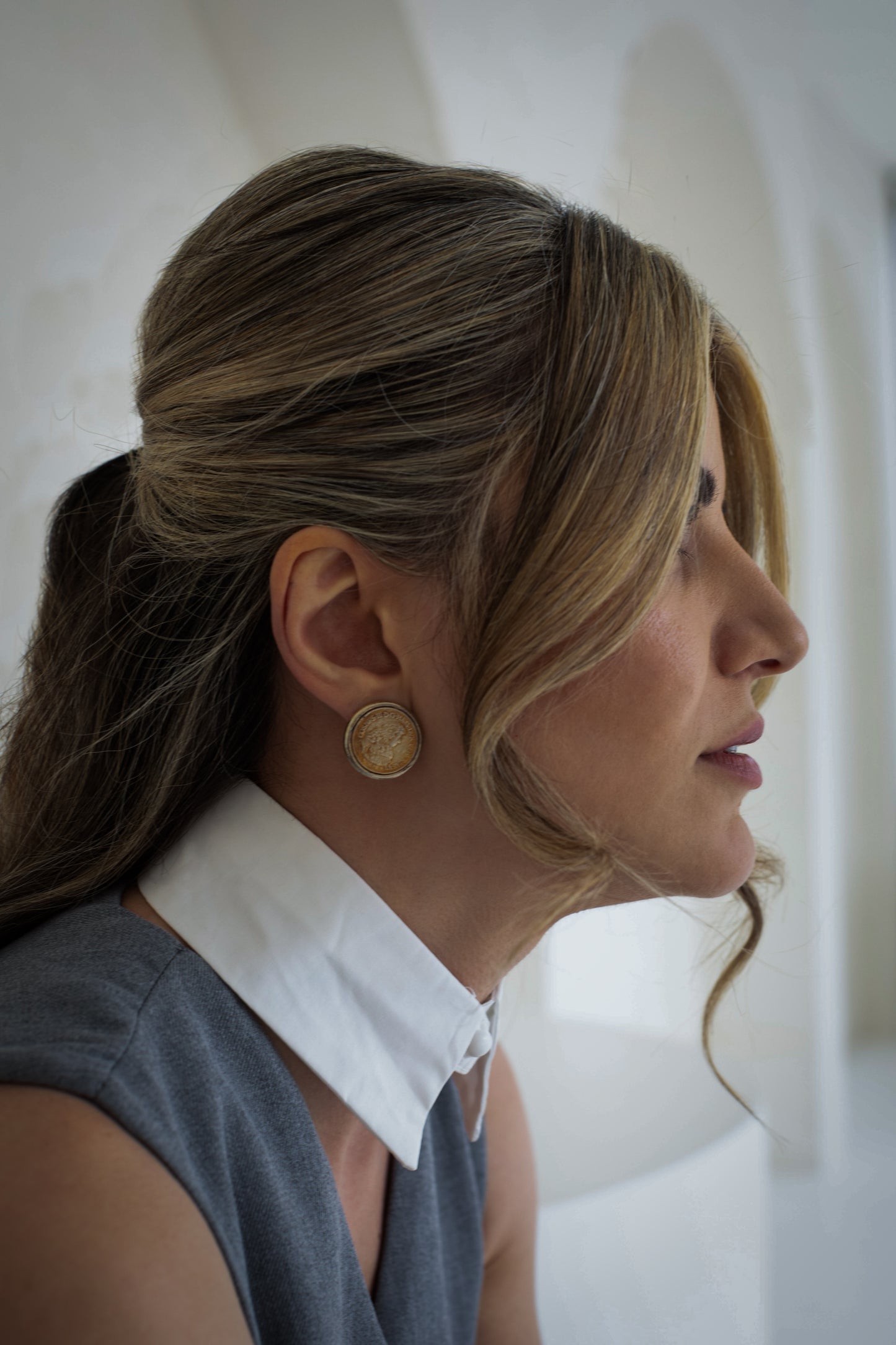 COSIMVS III Medici Coin Clip-On Earrings by Ben Amm Roman