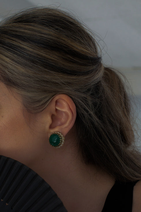 Emerald Garden Elegance Earrings