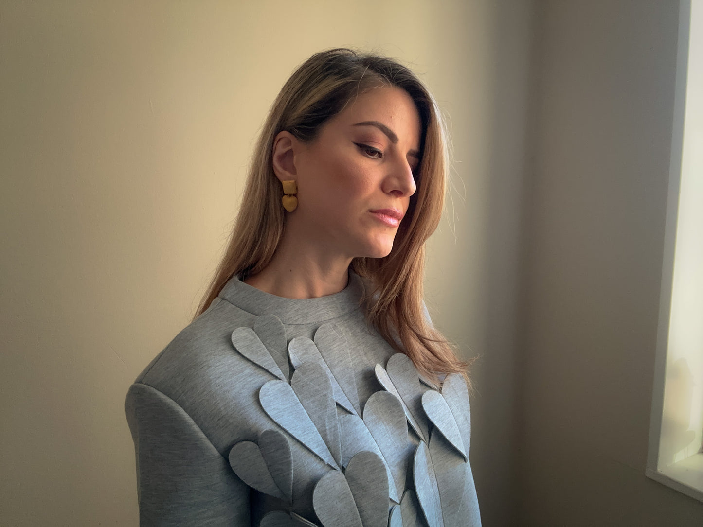Amour Gold Drop Dangle Earrings