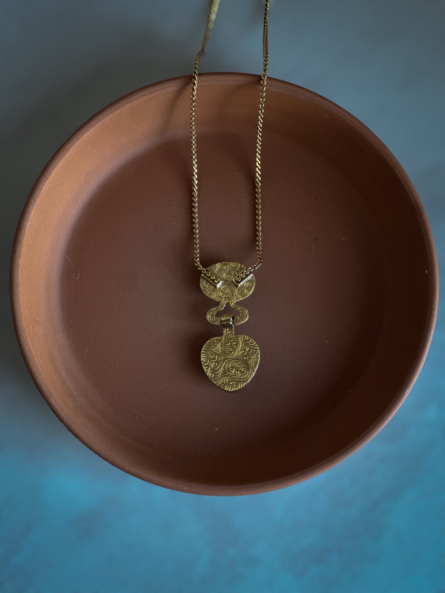 Heart Duo Gemstone Pendant Necklace