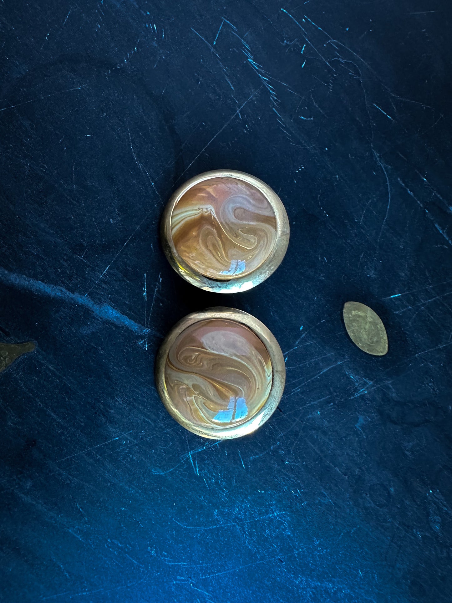 Round Acrylic Stud Earrings