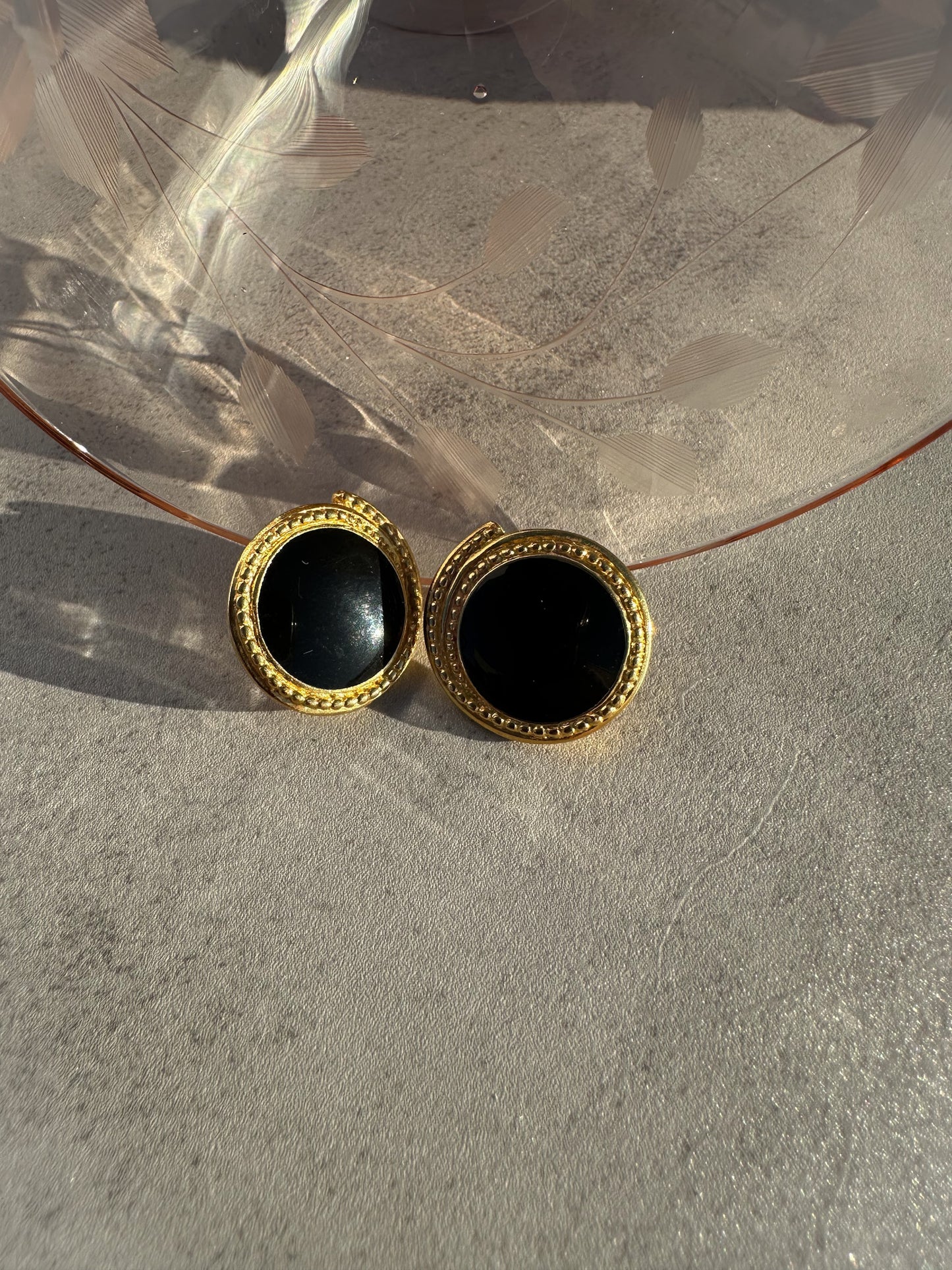 1990s Trifari Signed Stud Earrings
