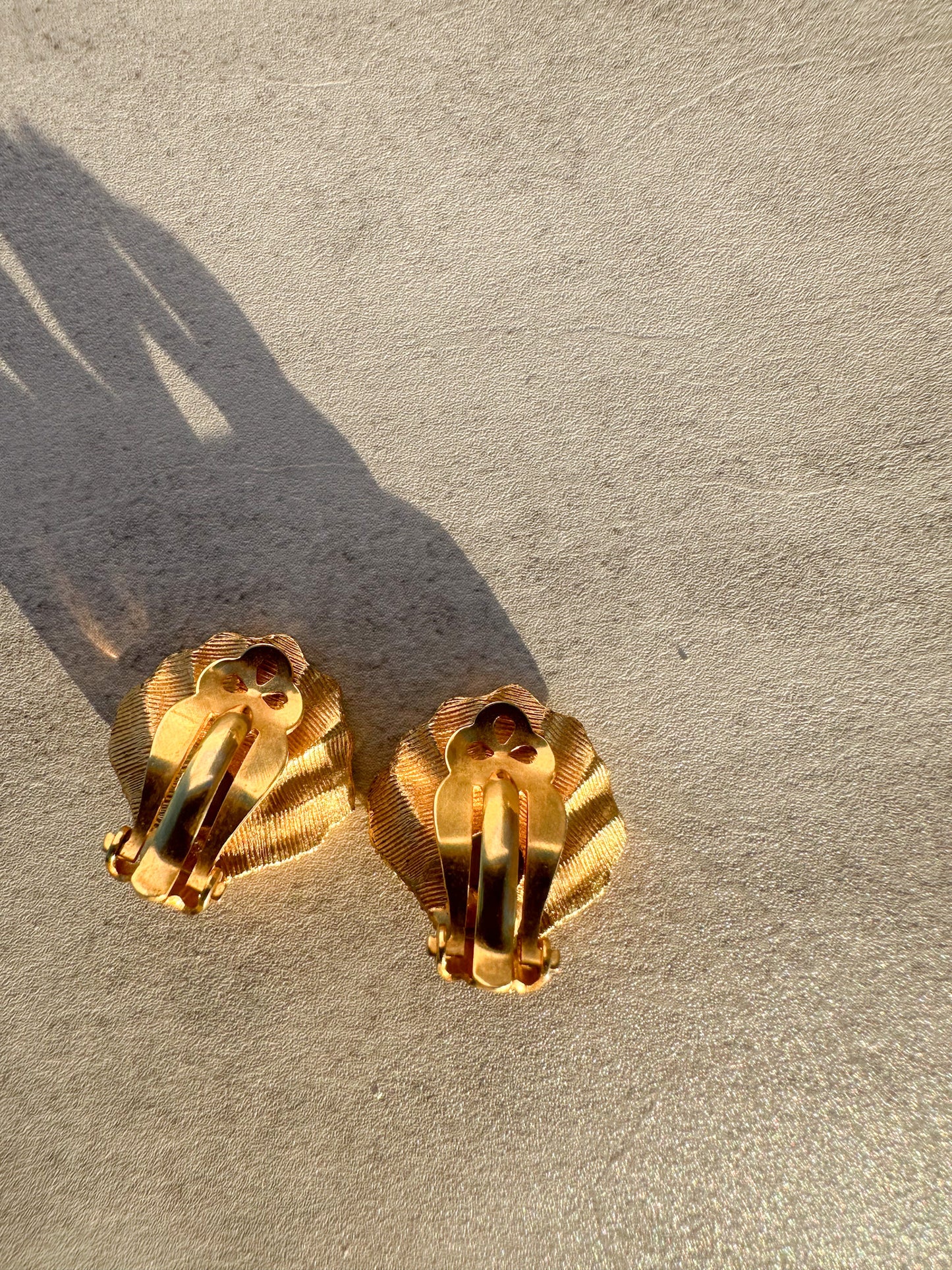 Gilded Shell Clip-On Earrings with Faux Pearls & Turquoise Beads – Beautifully Flawed