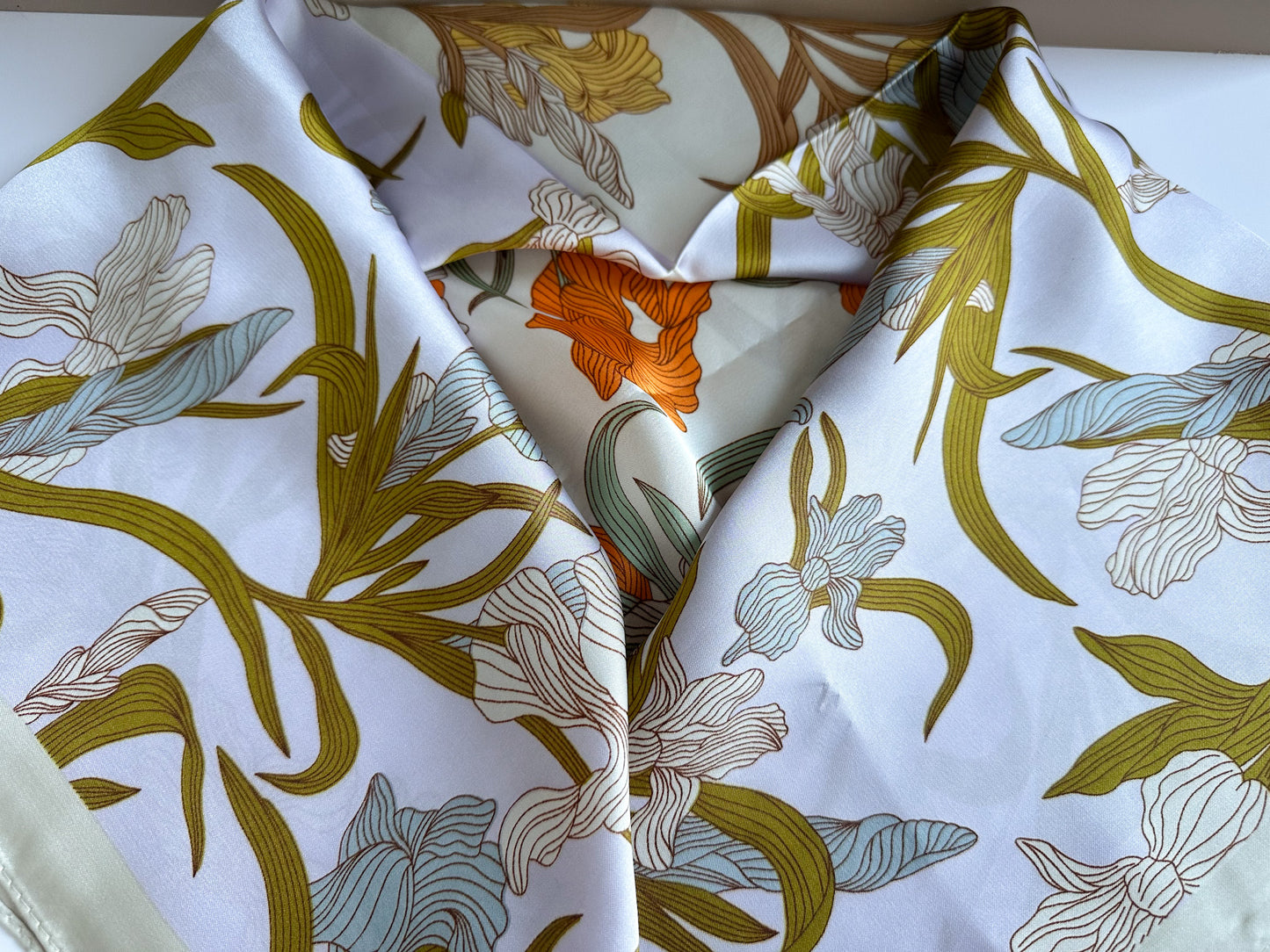 Silk Satin Square Scarf Square