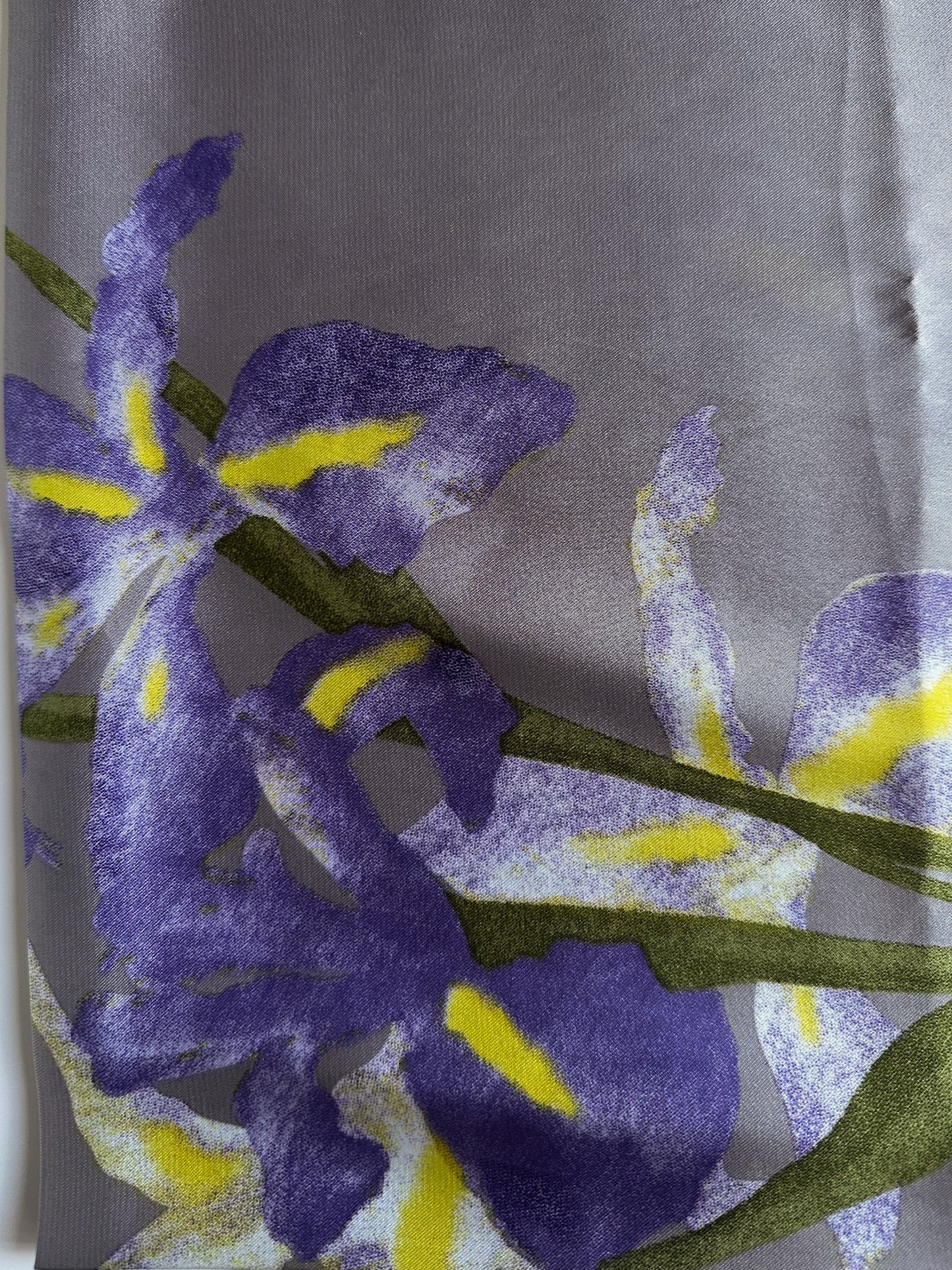Square Silk Scarf - Purple Floral