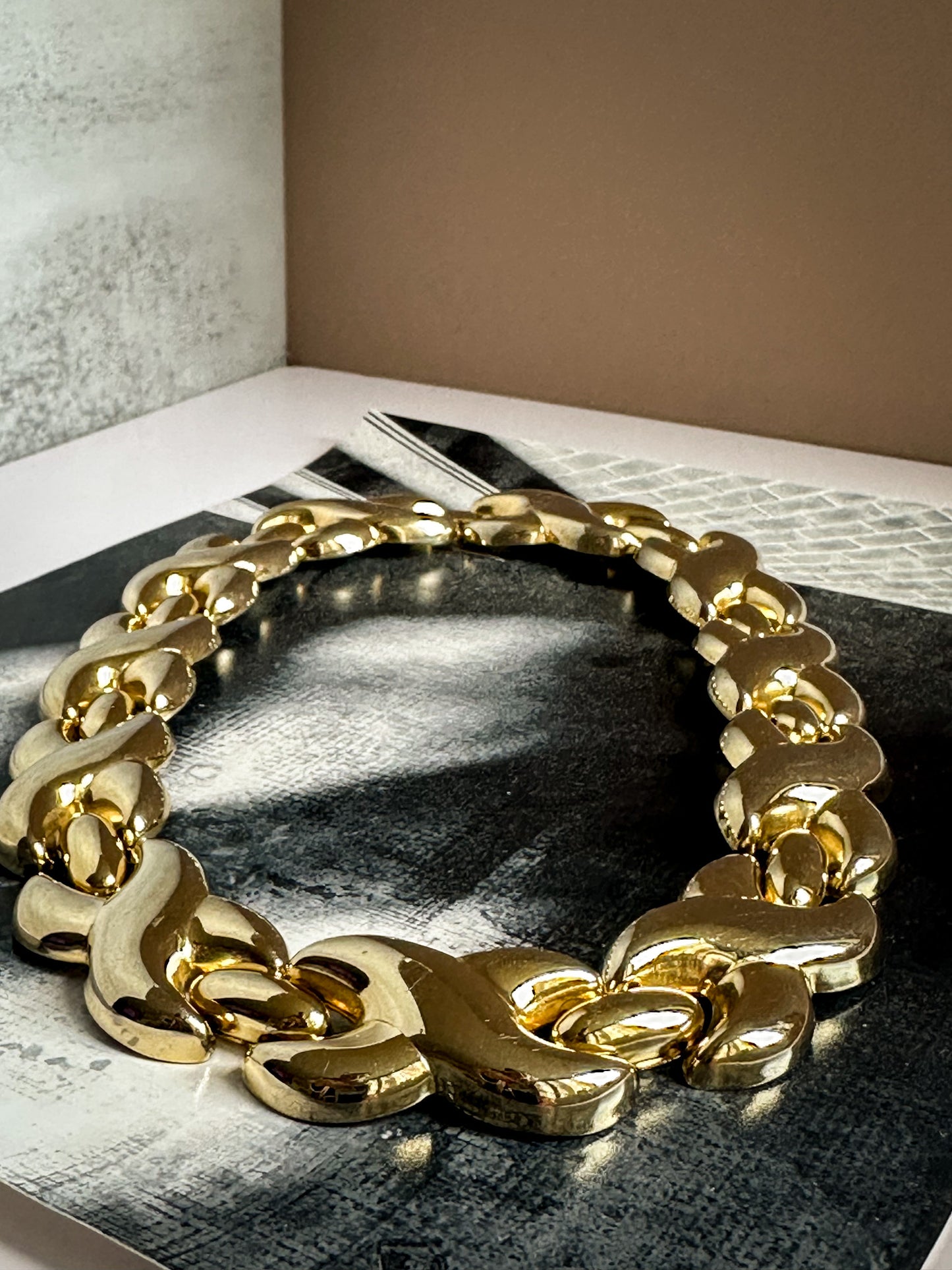 Vintage Chunky Gold Necklace