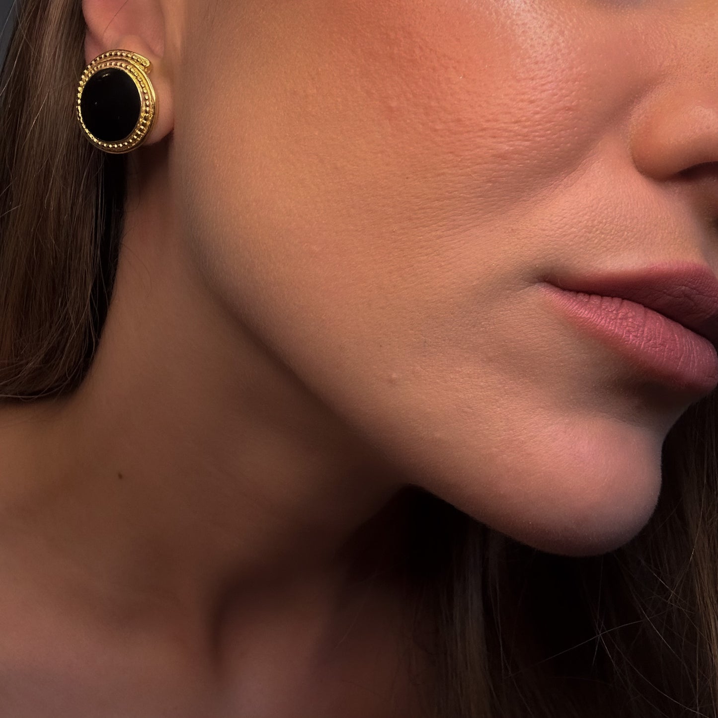 1990s Trifari Signed Stud Earrings