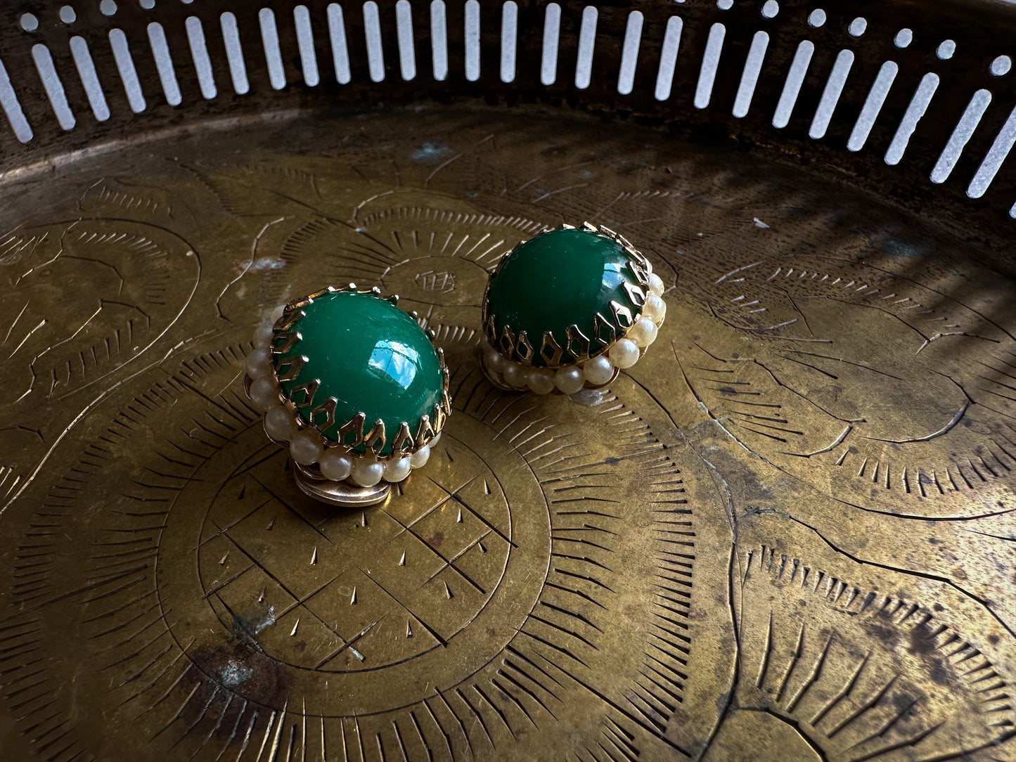Emerald Garden Elegance Earrings