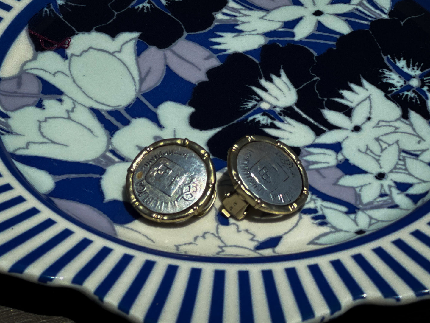 1960s Portuguese Escudo Coin Clip-On Earrings