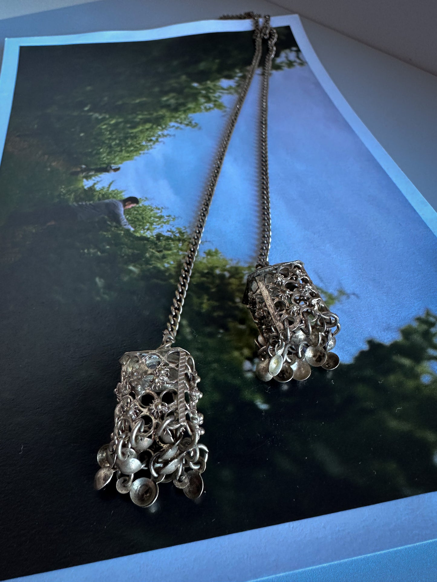 Pure Silver Dome Silver Necklace