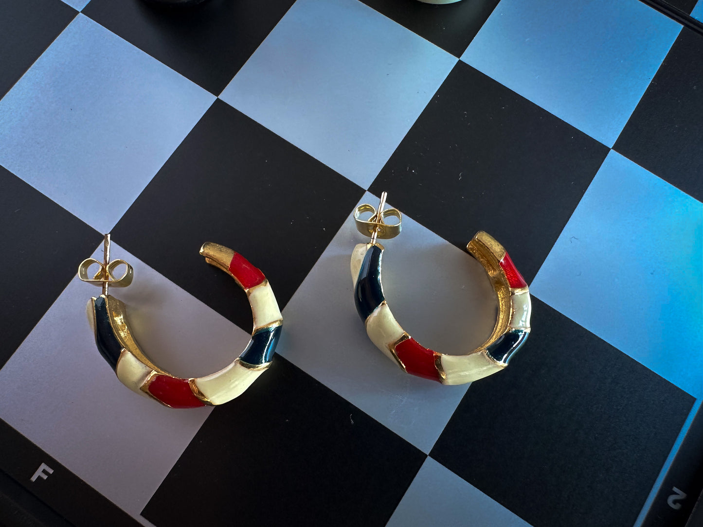Retro Small Round Hoop Earrings