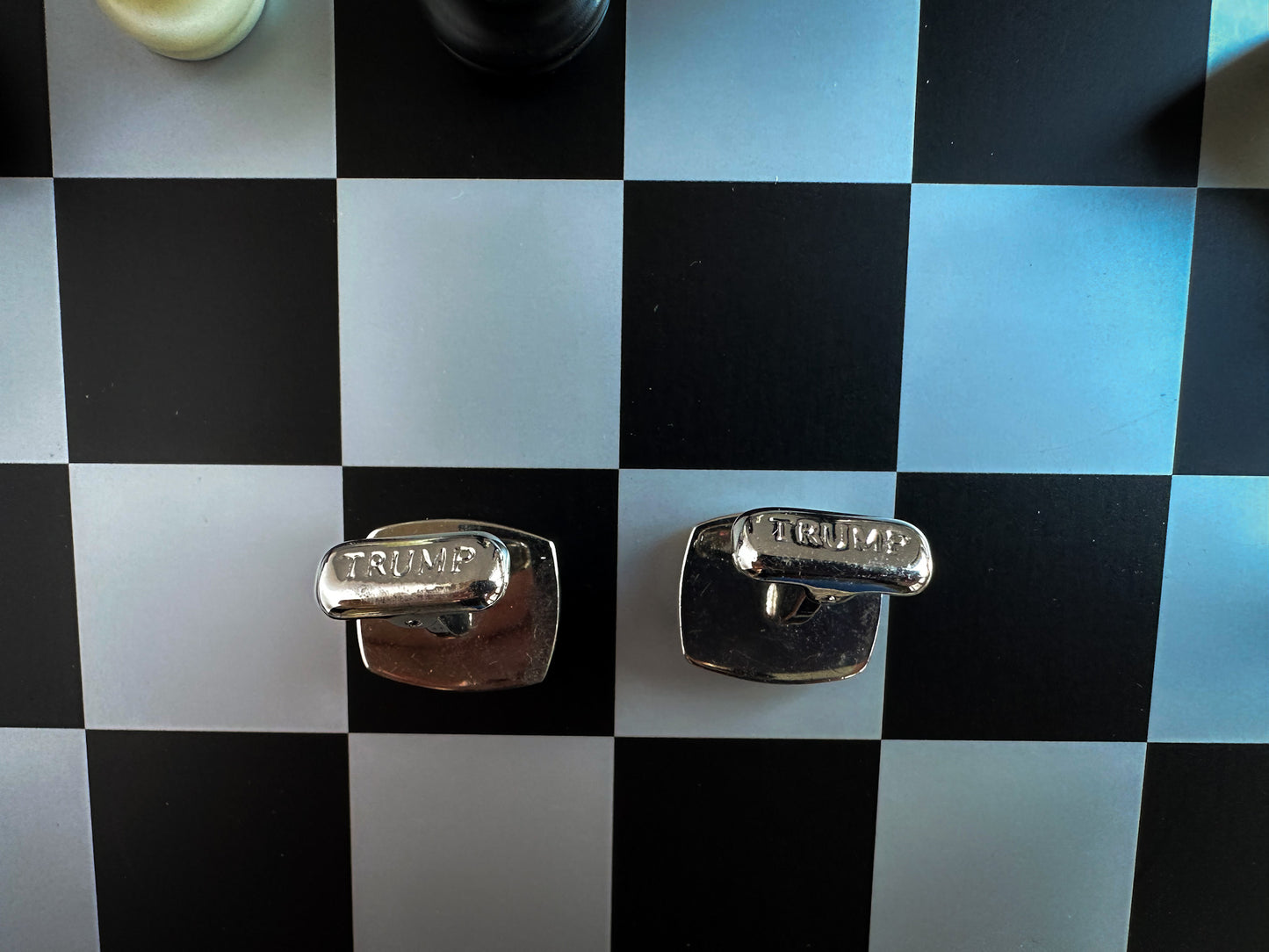 Trump Cufflinks Silver - Gold Tone