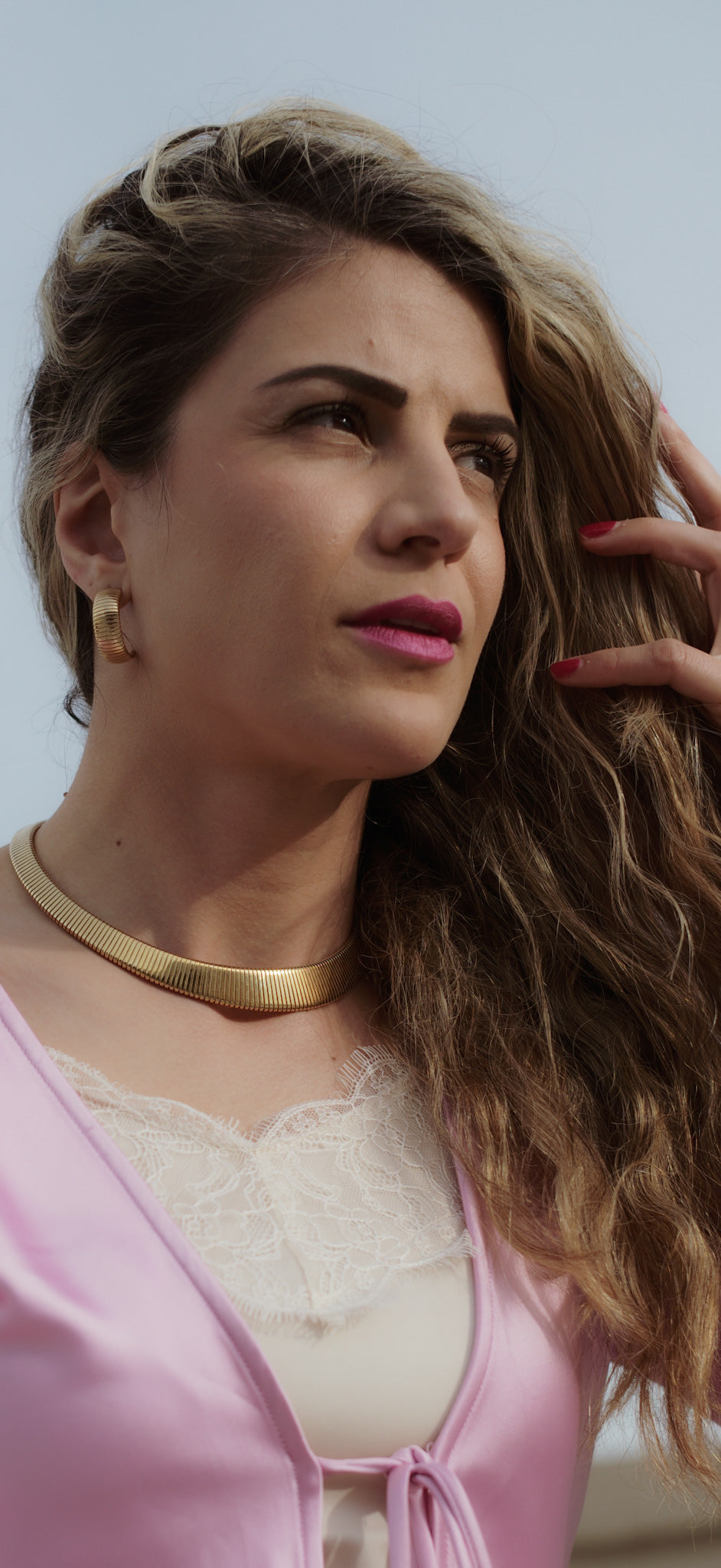 Park Lane Ribbed Gold-Tone Jewelry Set – Necklace, Earrings & Bracelet