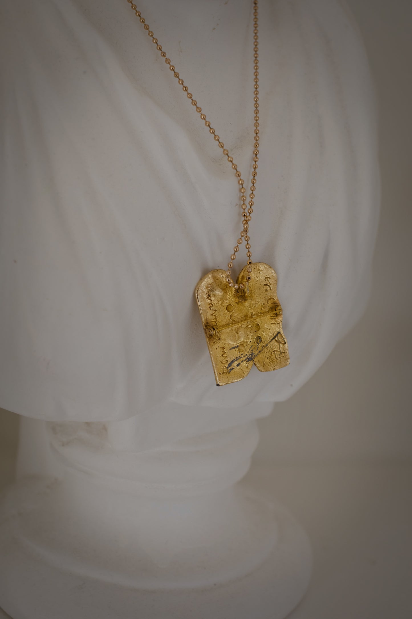 “Dami Karoum” Vintage Pendant-Brooch with Turquoise Accent