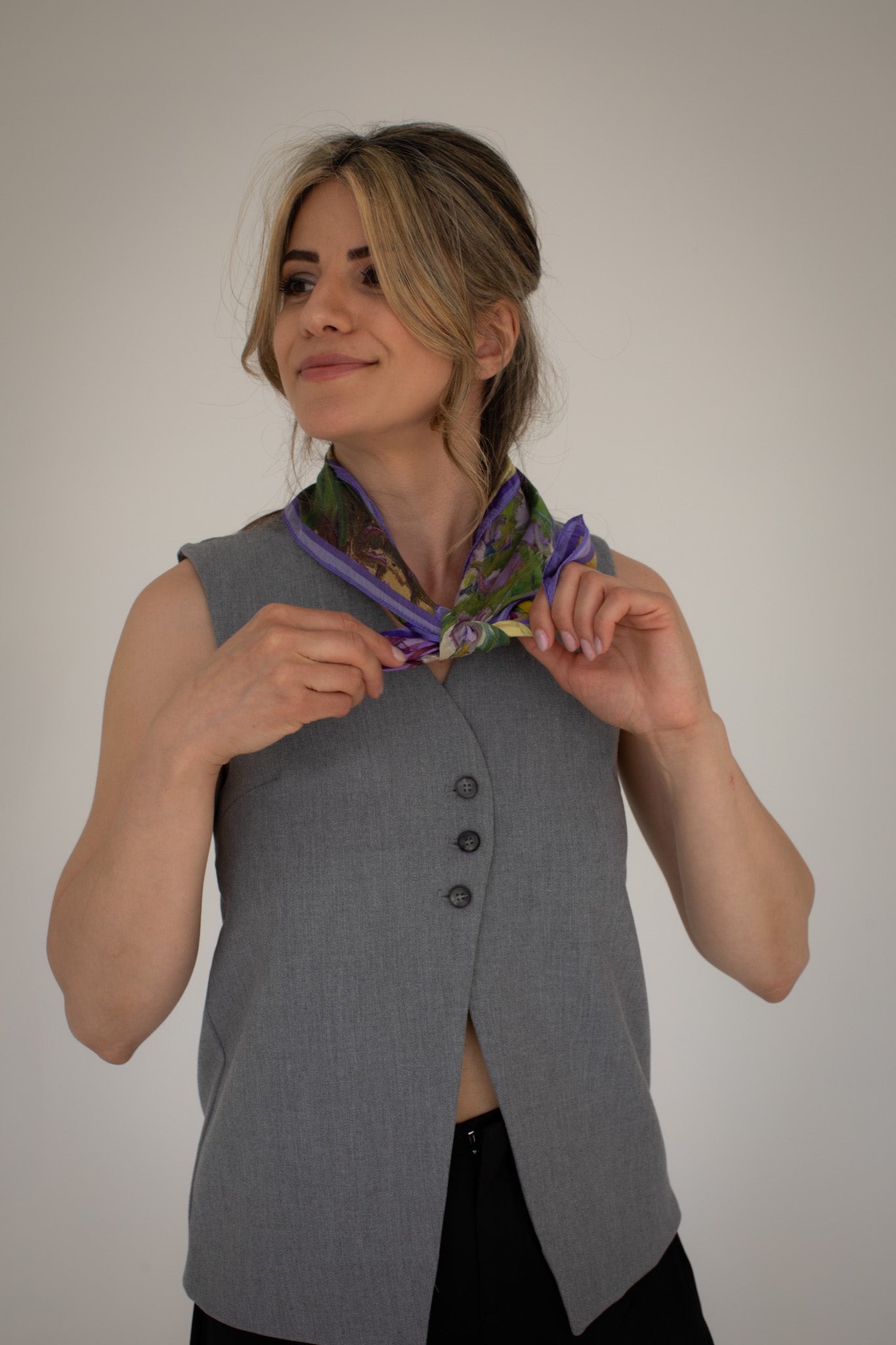 Wild Iris Garden Square Scarf
