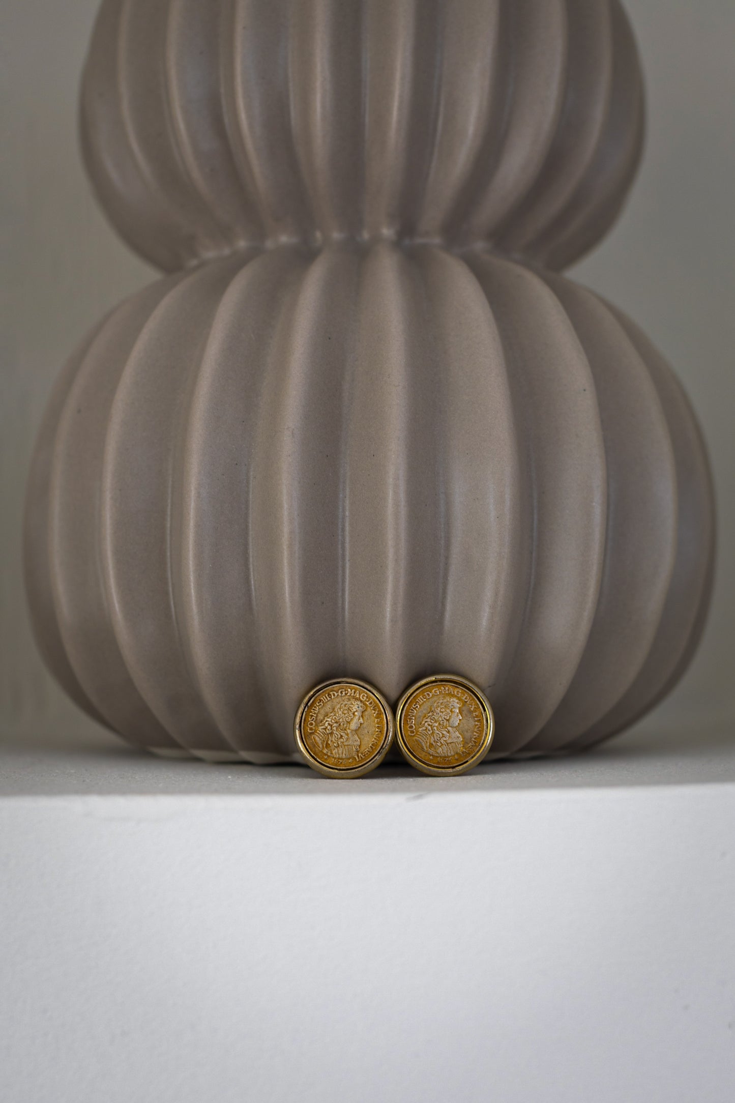 COSIMVS III Medici Coin Clip-On Earrings by Ben Amm Roman