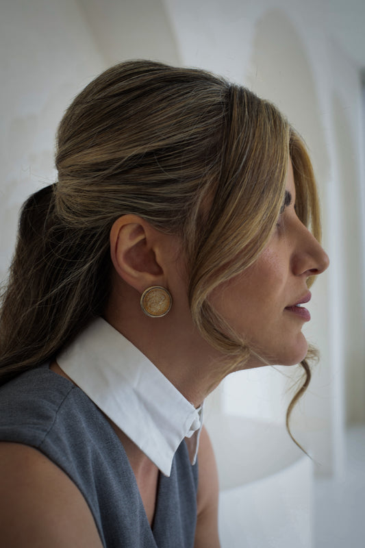 COSIMVS III Medici Coin Clip-On Earrings by Ben Amm Roman