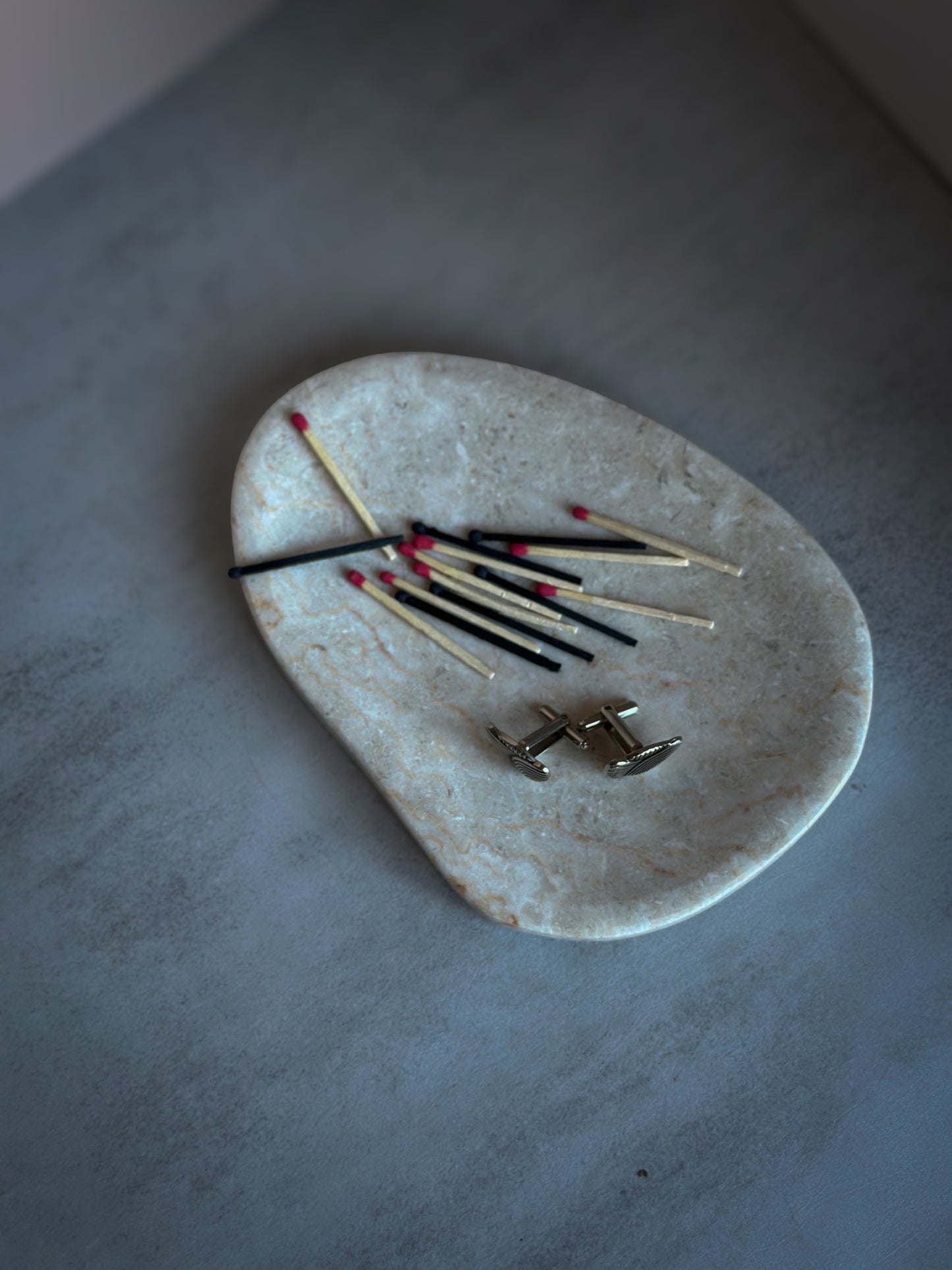 1970s Modernist Silver-Tone Cufflinks