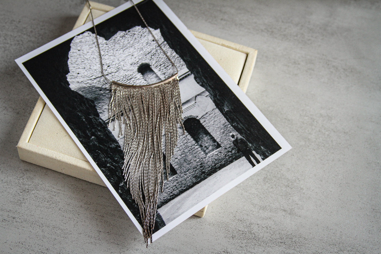 Fringe Silver Necklace