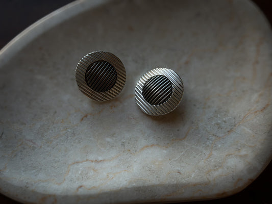 Givenchy New York Silver-Tone Textured Clip-On Earrings