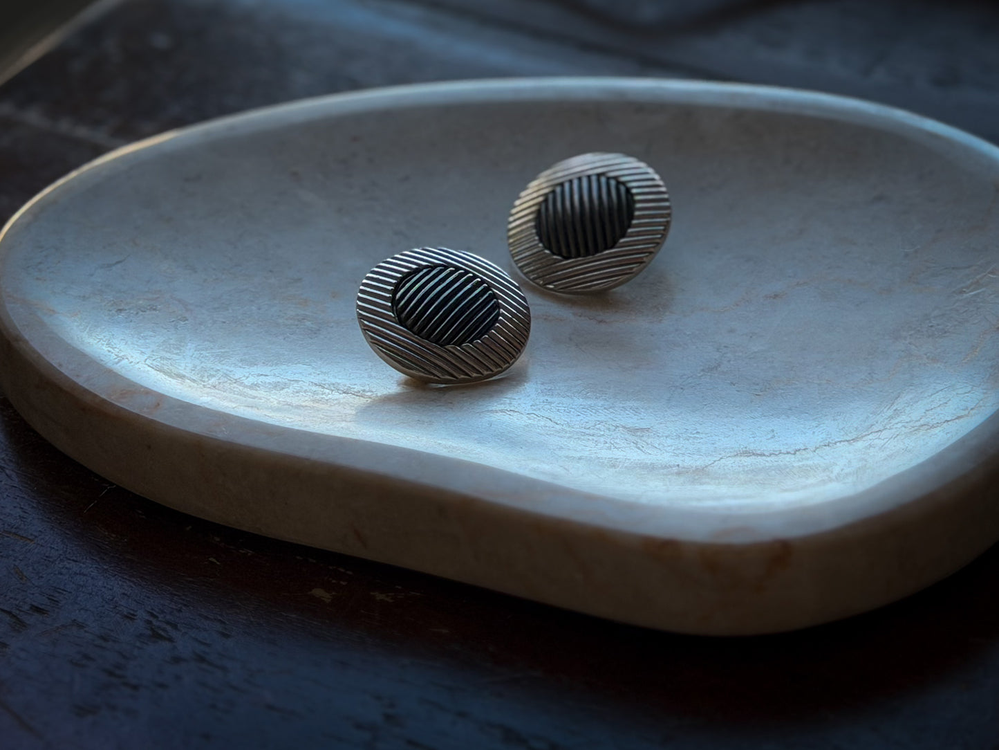 Givenchy New York Silver-Tone Textured Clip-On Earrings
