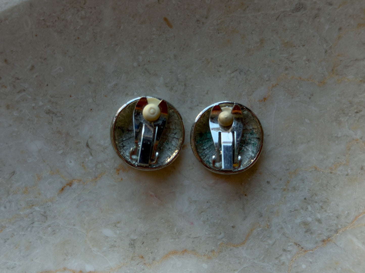 Silver-Tone Swirl Clip-On Earrings