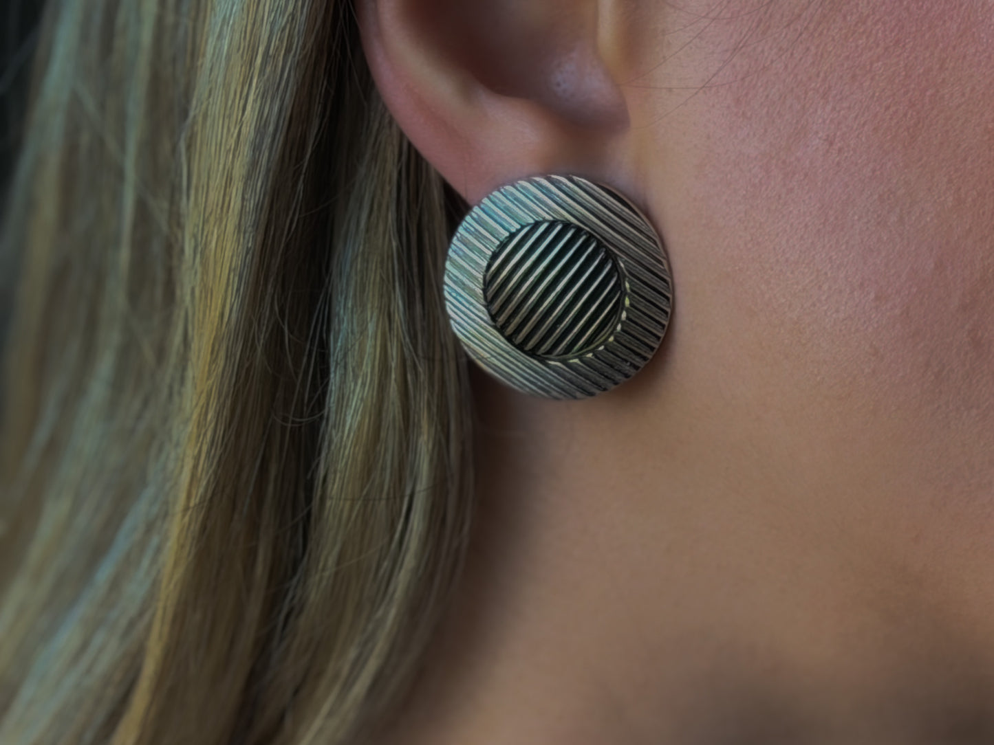 Givenchy New York Silver-Tone Textured Clip-On Earrings
