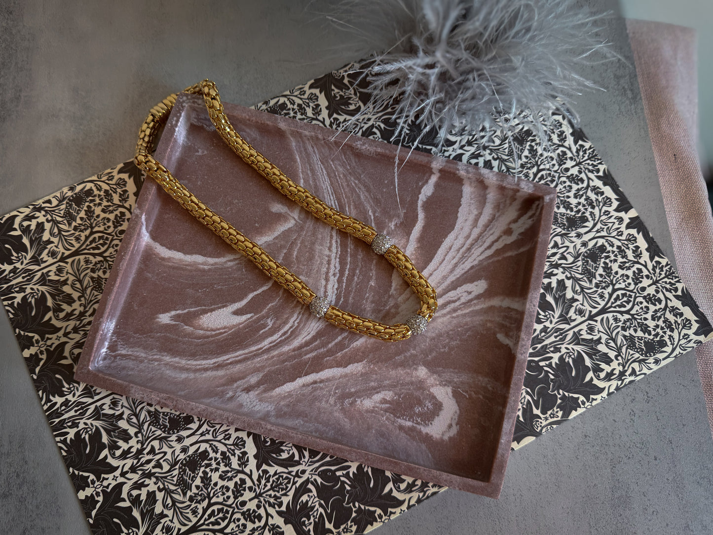 Signed Rau Klikit Paris Statement Necklace | Vintage French Designer Necklace