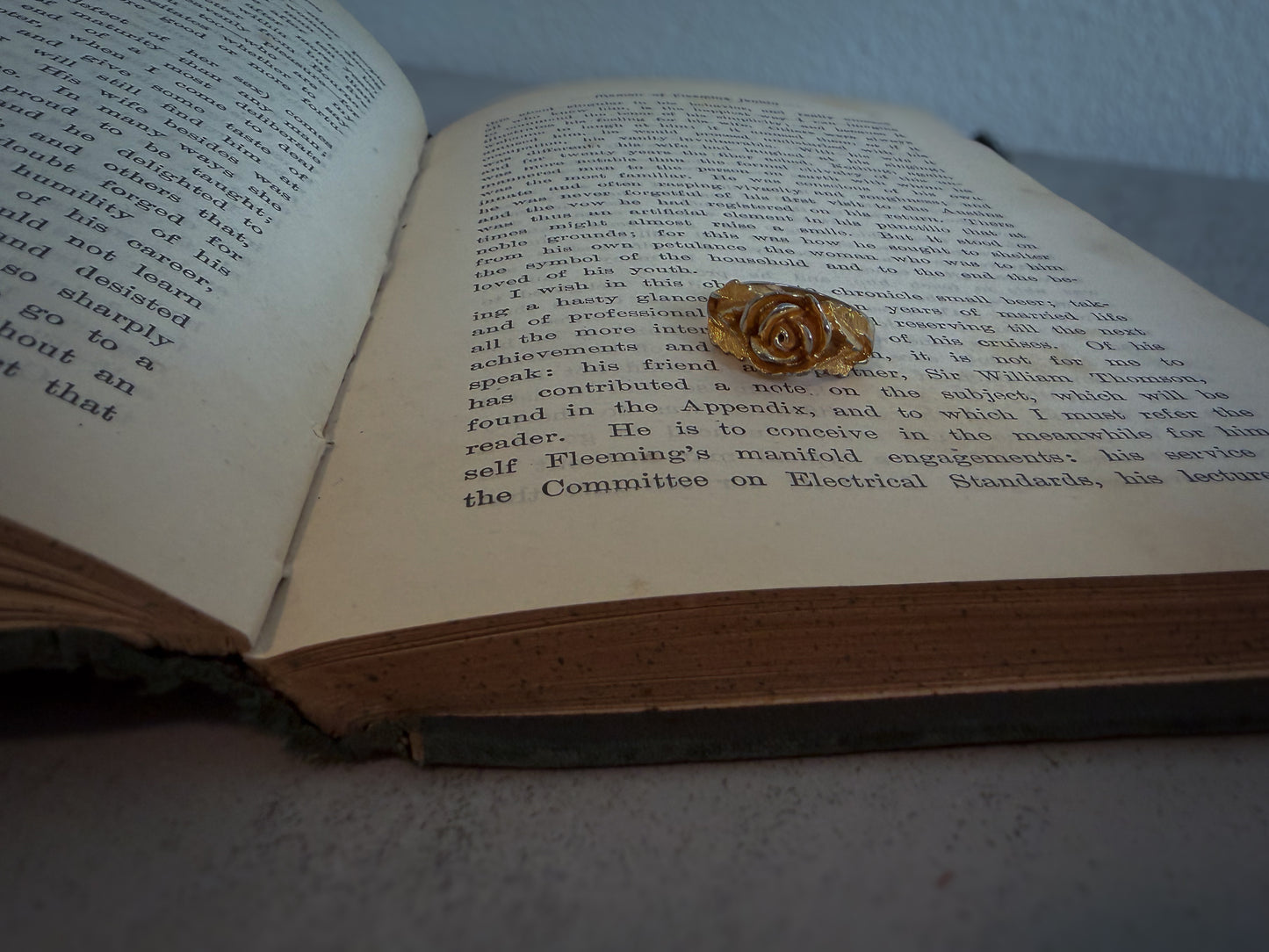Gold-Tone Rose Ring | Sculptural Floral Statement Ring