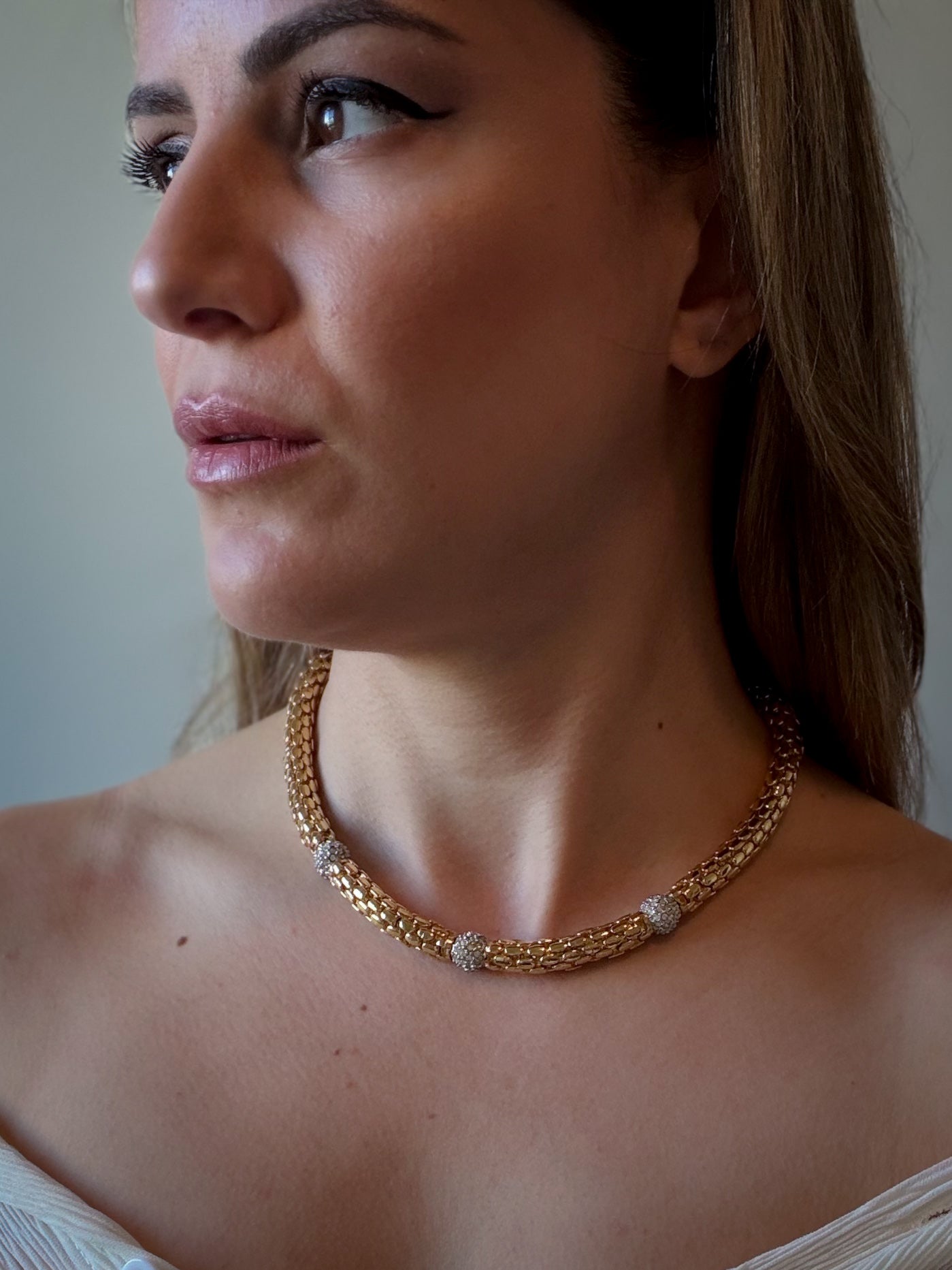 Signed Rau Klikit Paris Statement Necklace | Vintage French Designer Necklace