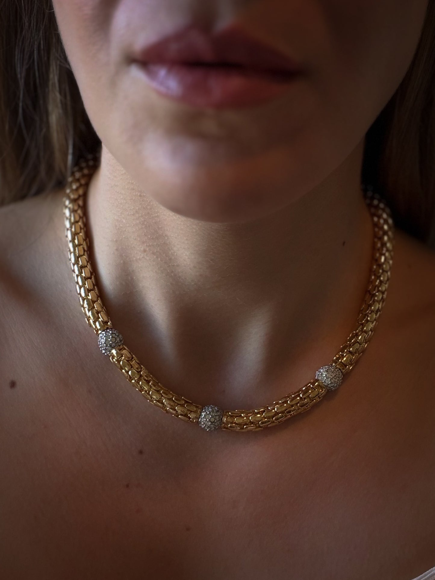 Signed Rau Klikit Paris Statement Necklace | Vintage French Designer Necklace