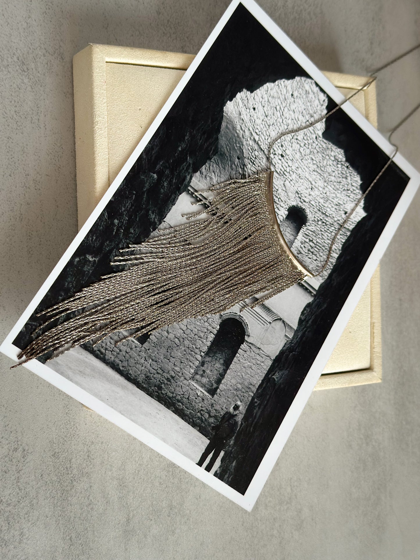 Fringe Silver Necklace
