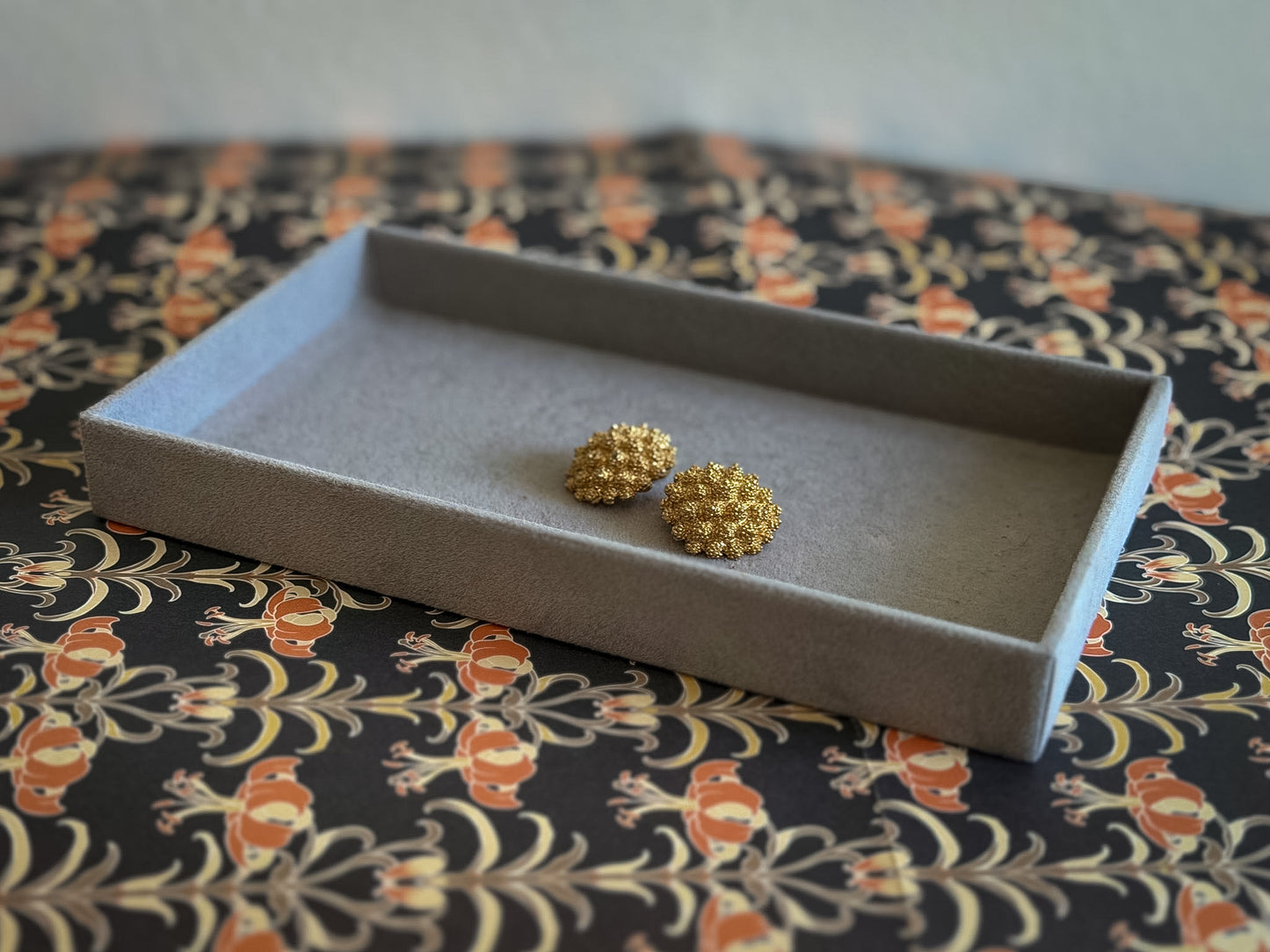 Monet Gold Textured Dome Clip-On Earrings | Sculptural Cluster Statement