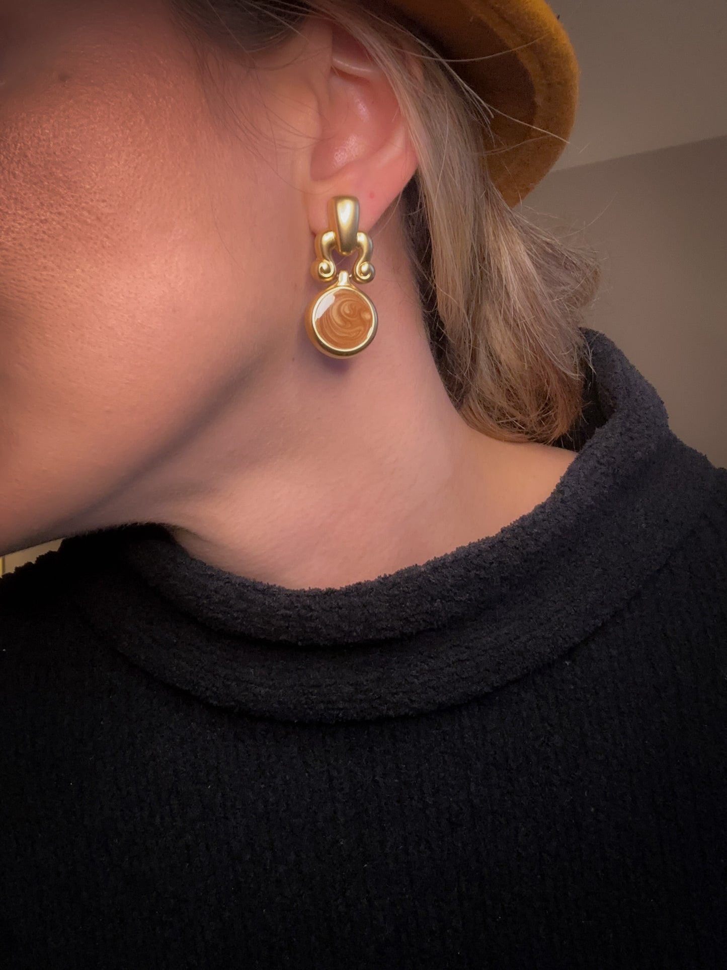 Gold Drop Earrings