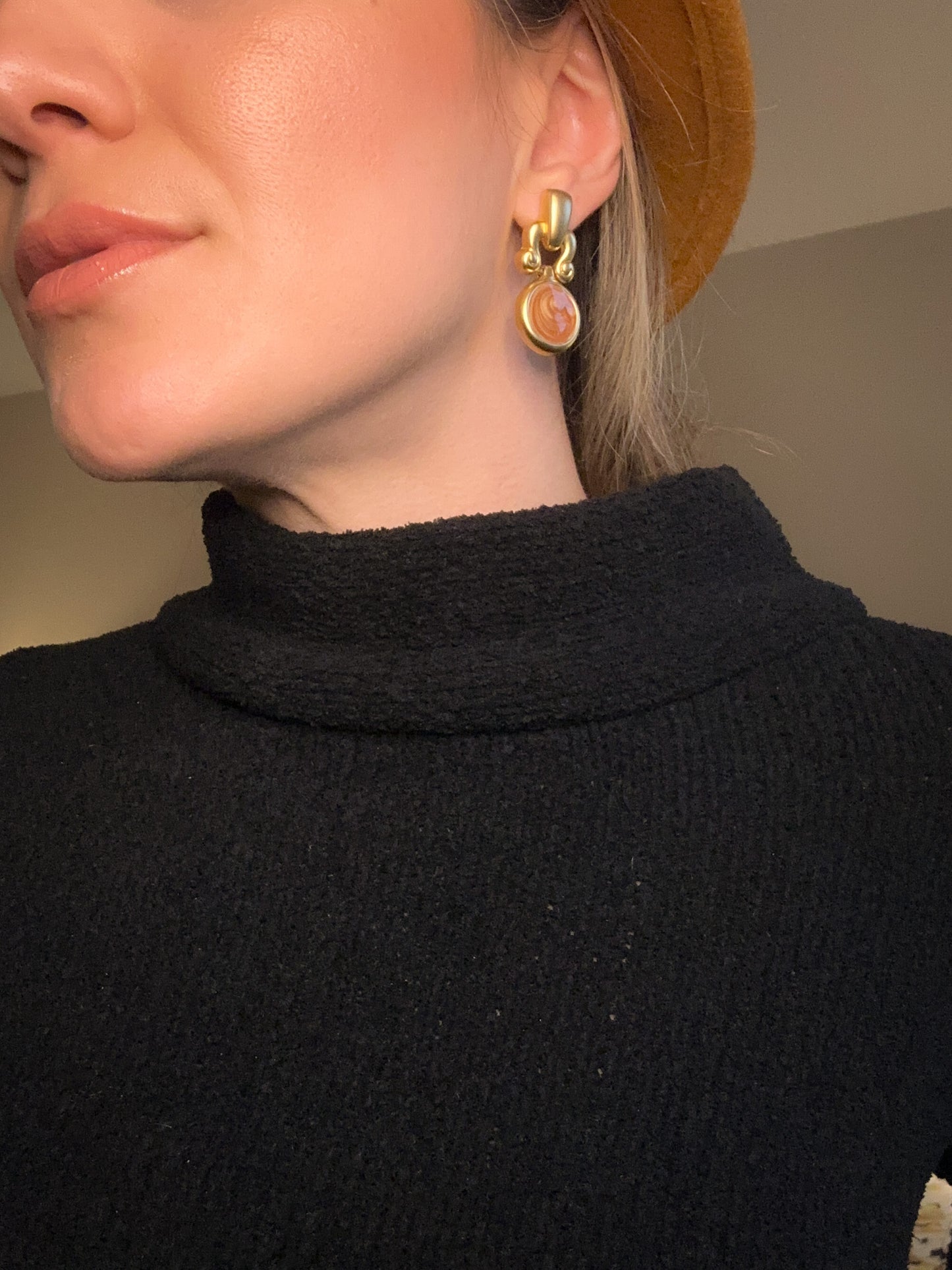 Gold Drop Earrings