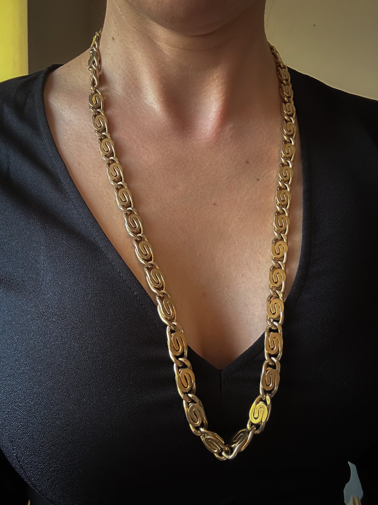 Chunky Long Chain Vintage Necklace