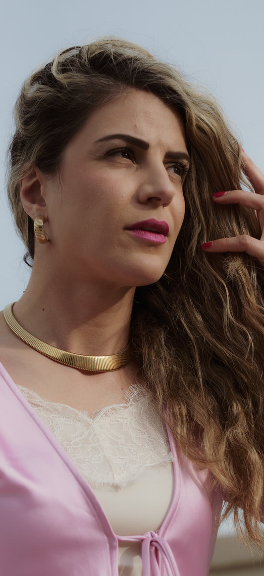Park Lane Ribbed Gold-Tone Jewelry Set – Necklace, Earrings & Bracelet